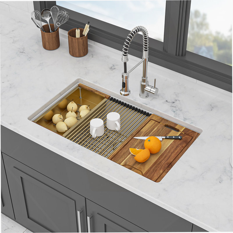 Kitchen Sink, Undermount Single Bowl Kitchen Sink