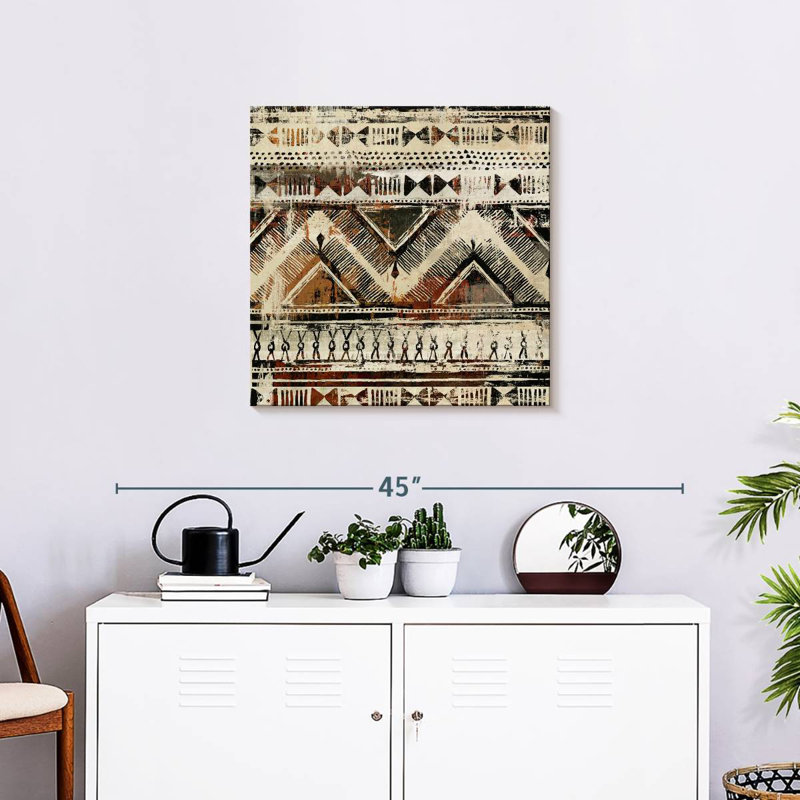 Kerner African Patterning, 24" H x 24" W