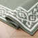 Lorreta Machine Woven Synthetic Geometric Area Rug in Green/White