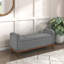 Banc de rangement rembourré et capitonné Mid-Century-128632606
