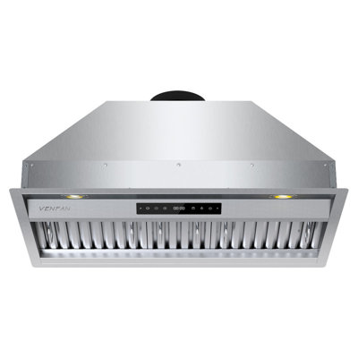 30 Inch Range Hood Insert, 1200 CFM Ultra Quiet DC Motor, Gesture & Touch Control, Ducted/Ductless Convertible