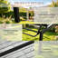 Confortable chaise de piscine, chaise longue d'extérieur, chaise de bronzage avec roues (chaise longue seulement)
