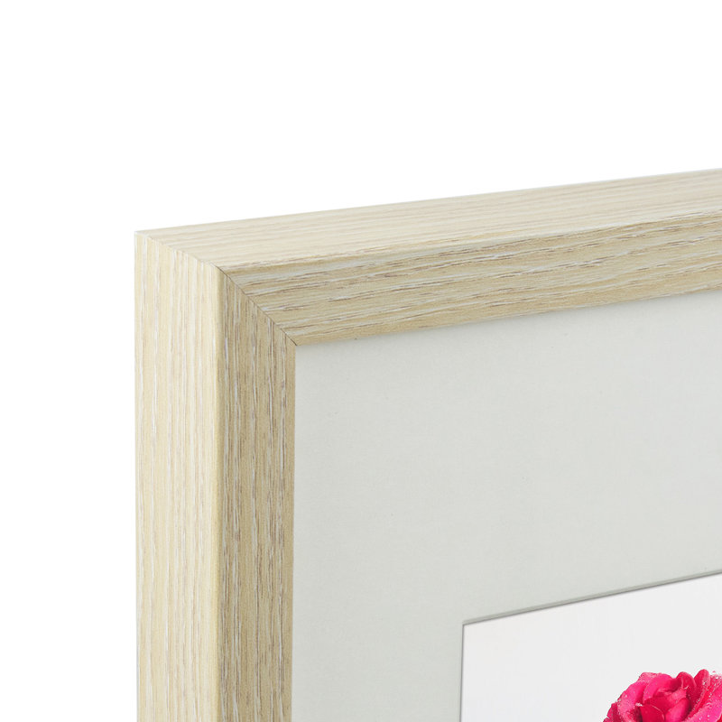 Nickolas Picture Frame with Mat, Natural, 8" x 8"