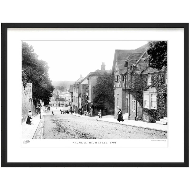 Arundel, High Street 1908 by Francis Frith - Single Picture Frame Print, 40cm H x 50cm W x 2.3cm D