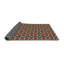 Rouge géométrique/Tapis décoratif noir-1471920662