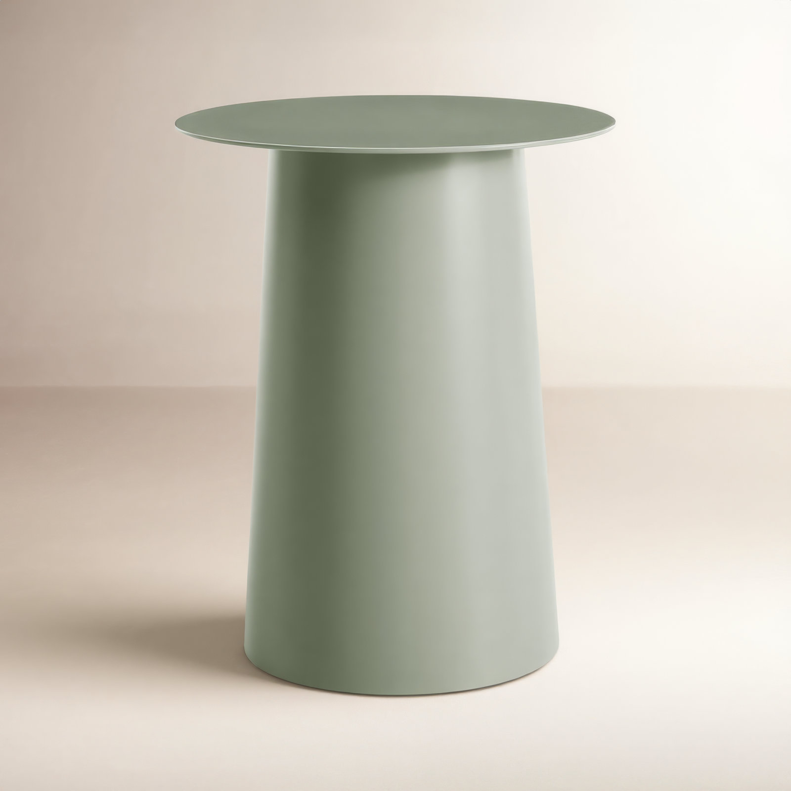Circula End Table, Gray Green, 21" H x 17" W x 17" D