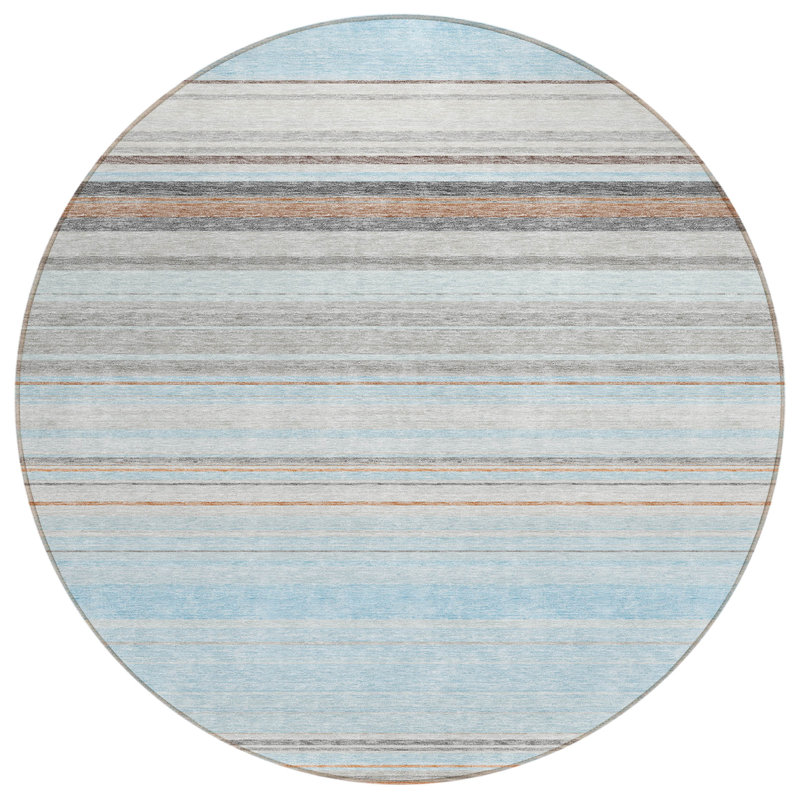 Tapis Chayden avec envers antidérapant, Rond 8 pi