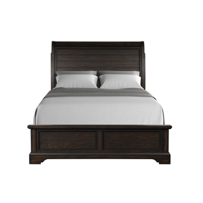Élégant lit plateforme de style traditionnel, Grand lit
