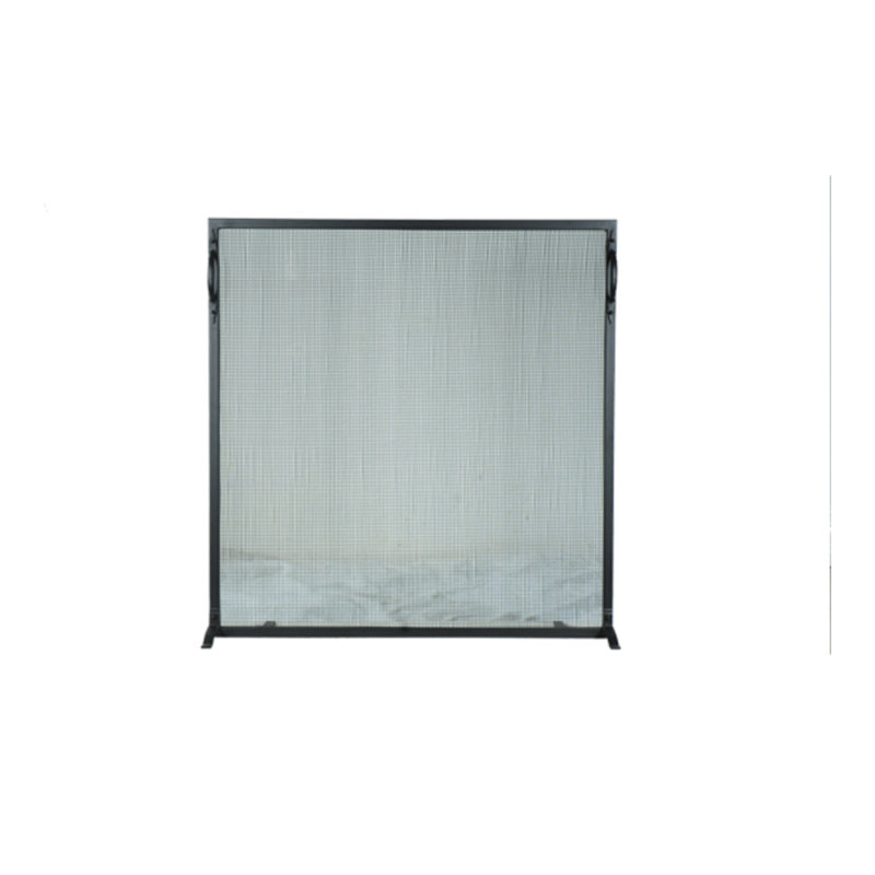 Prime 1 Panel Steel Fireplace Screen, 45" H x 48" W x 15" D