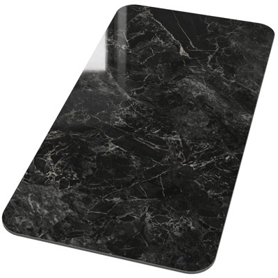 59"x32" Black Gloss Sintered Table Top