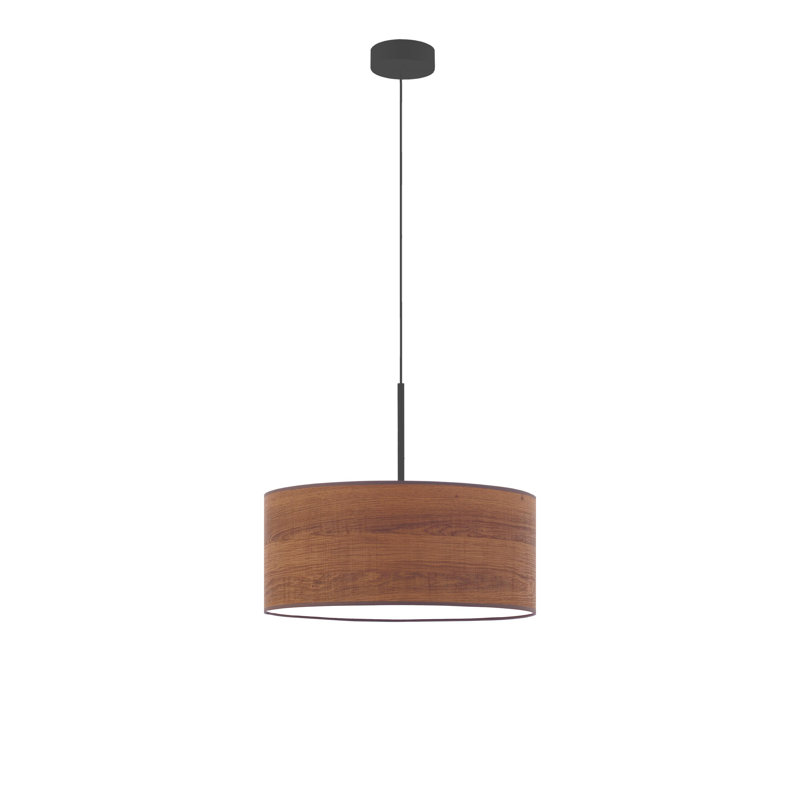 Gunnhildur 3 - Light Drum Pendant, Walnut
