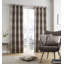 Leaf Jacquard Eyelet Room Darkening Curtains-31471821