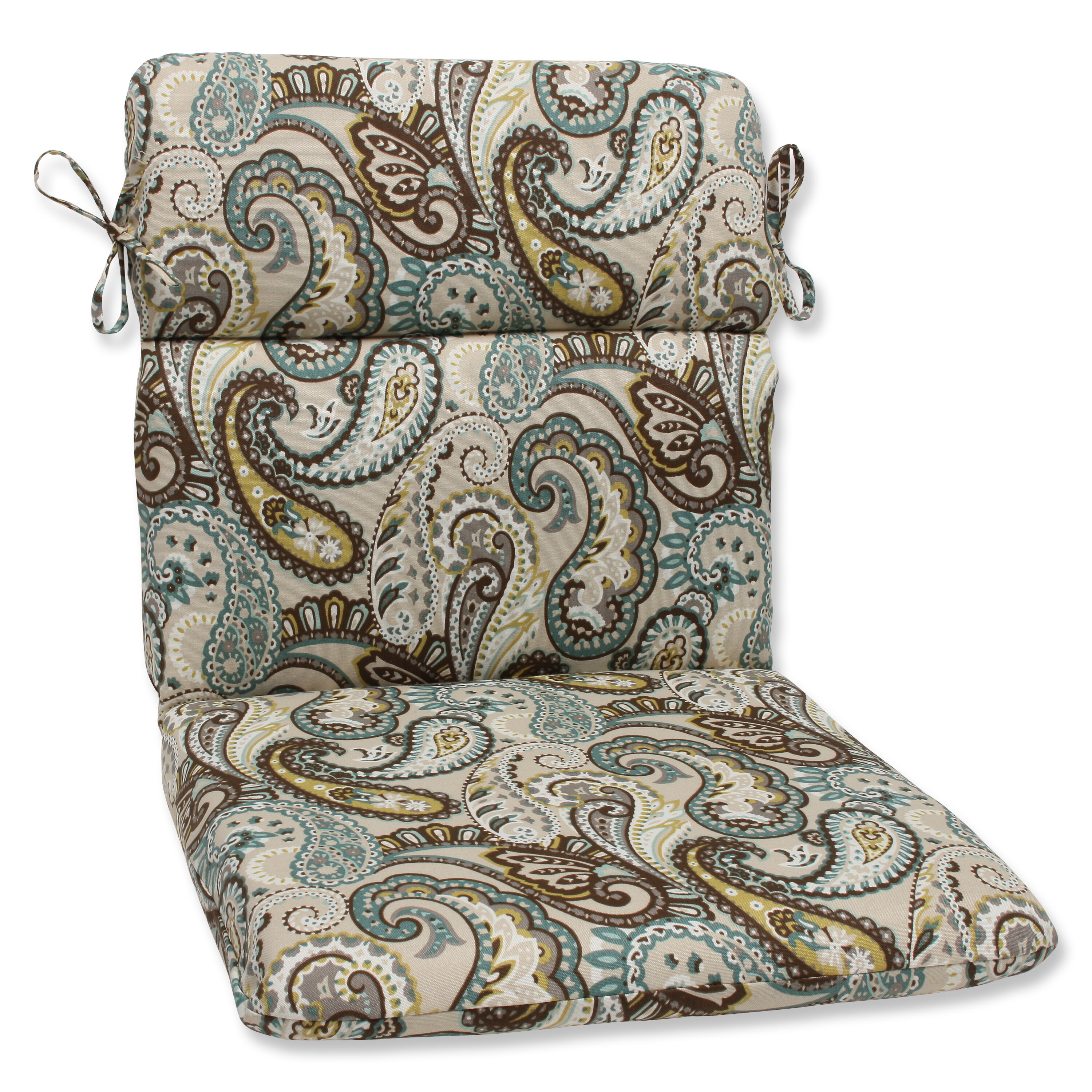 Indoor/Outdoor Chair Cushion Charlton Home Fabric: Burgundy