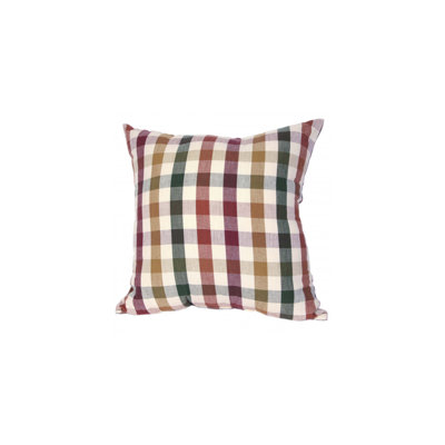 Cambridge Plaid Cotton Throw Pillow