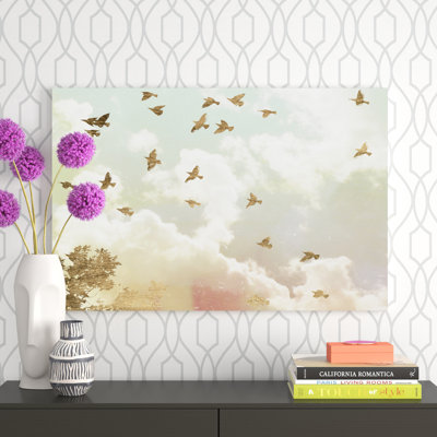 Golden Flight I by Jennifer Goldberger - Graphic Art Print