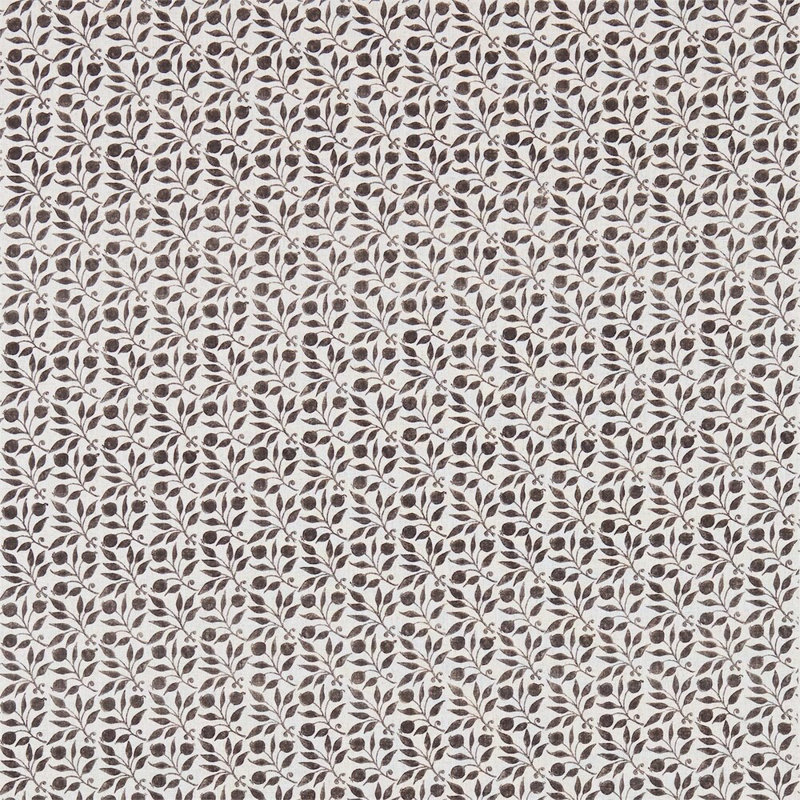 Rosehip Fabric, Black/Ecru