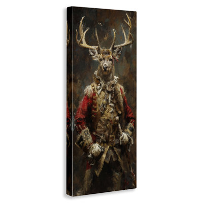 «Regal Deer Portrait», art mural sur toile par Sean Parnell