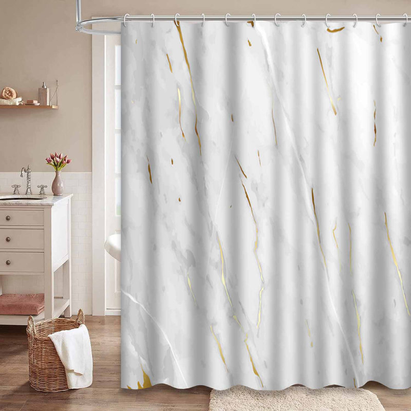 Rideau de douche Marble En Stone, L 72 po x l 84 po
