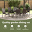 Garden Dining Set 7 Pcs PE Rattan-1914482615