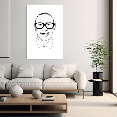 Contemporary Art Abstract Contemporary Portrait Wall Art by XHOZUCAN - Wrapped Canvas Print