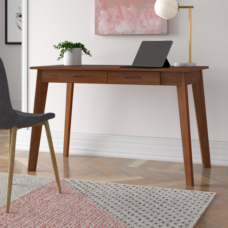 Baggio Writing Desk, 29.5" H x 47.2" L x 21.7" W, Walnut