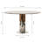 35-Inch Round Glass Dining Table