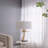 D16x31" Leaf Lamp With Marble Base, Gold