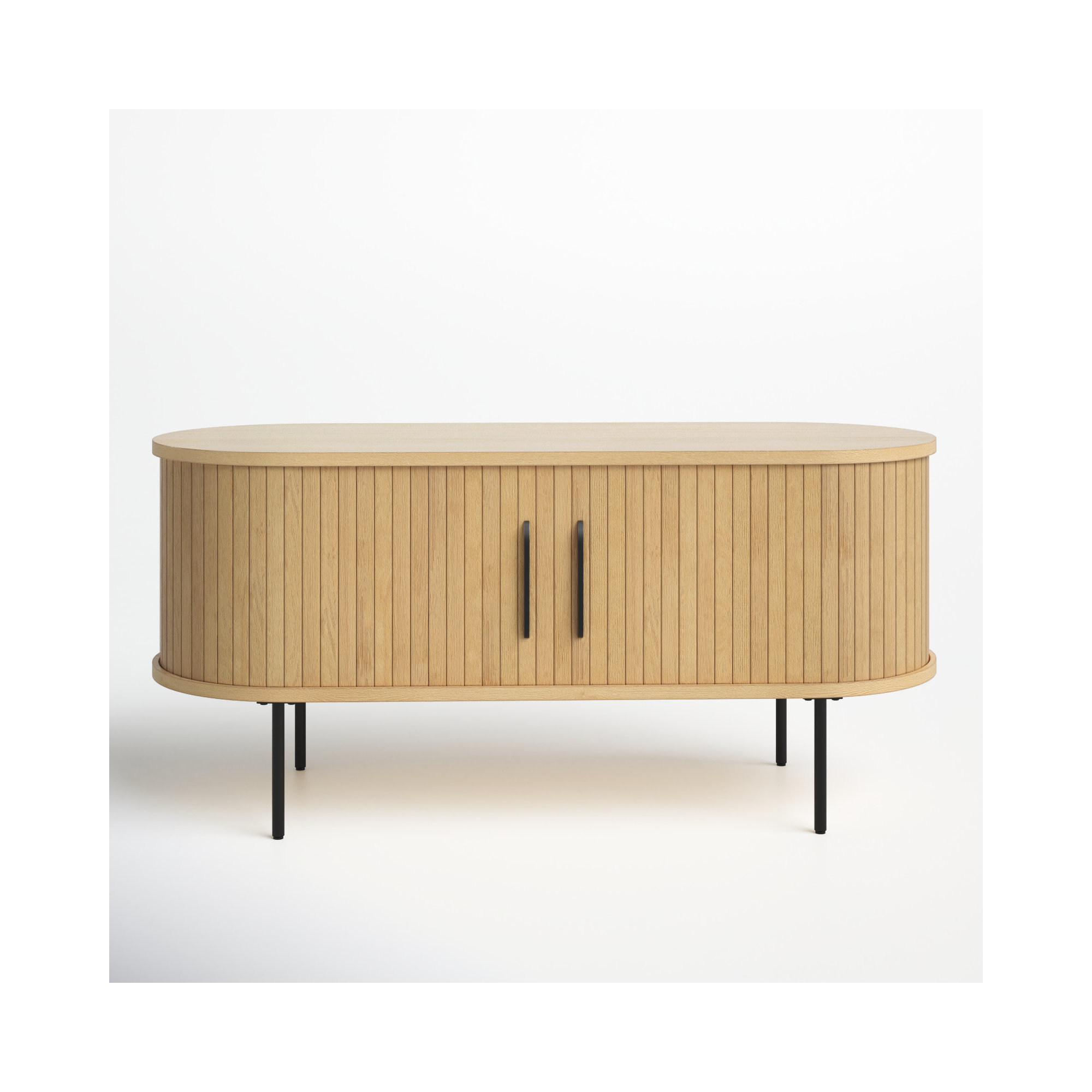 Iris 47'' Media Console, Natural Oak