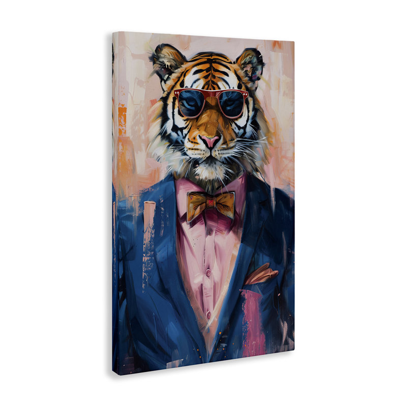 Tenue de tigre moderne, par LSR Design Studio, H 24 po x l 16 po