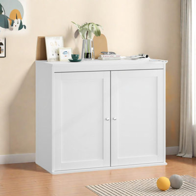 Modern Kitchen Storage Cabinet with Adjustable Shelves and Double Doors by Latitude Run