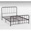 Lit plateforme grand pour chambre à coucher, structure en métal bronze foncé pour lit-1251205260