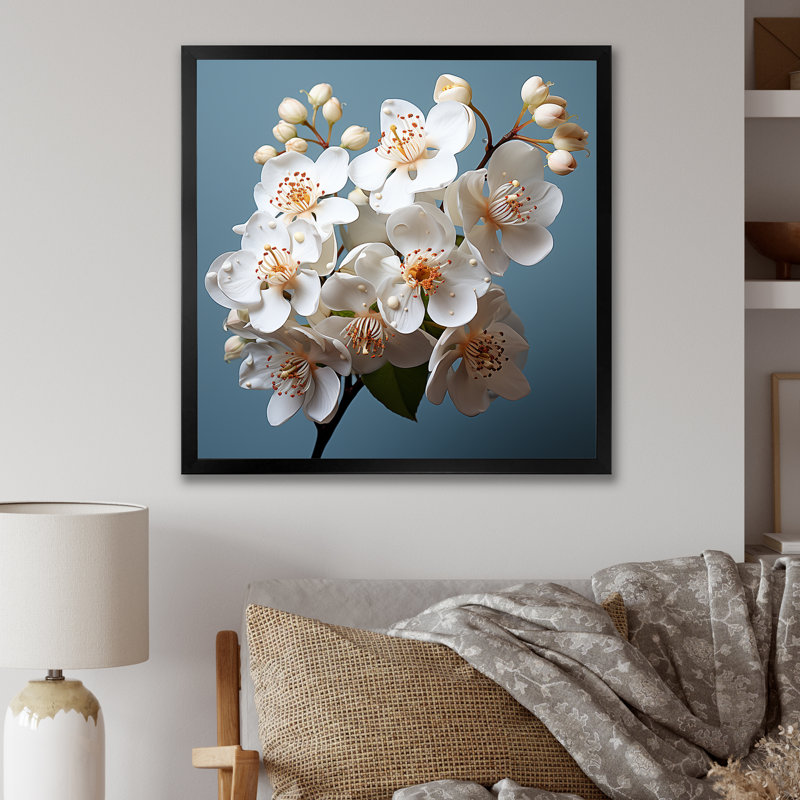 Reproduction d'art sur toile IV, Cadre simple noir, H 30 po x l 30 po x P 1 po