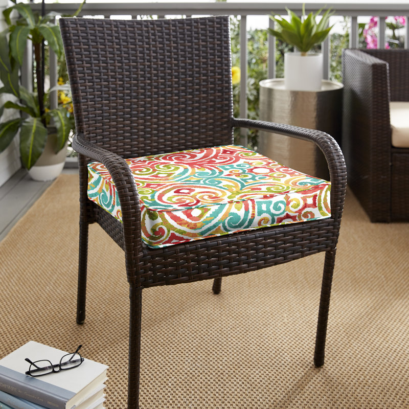 Outdoor 3'' Dining Chair Seat Cushion, 3" H x 20" W x 20" D