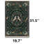 Tapis botanique foncé Enchanted Forest
