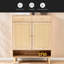 Armoire à chaussures multifonctionnelle minimaliste moderne en panneau de fibres à densité moyenne - se fond parfaitement dans les maisons de style nordique, japonais et industriel, dimensions du produit: 34,6 po x 13,7 po x 43 po-2077274624