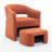 Torrence Upholstered Barrel Chair With Ottoman-549360602