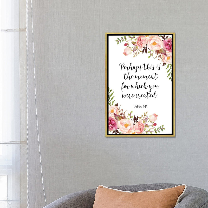 Peut-être est-ce le moment où vous avez été créé, Esther 4:14 par Eden Printables-impression d’art textuel, Pas de tapis