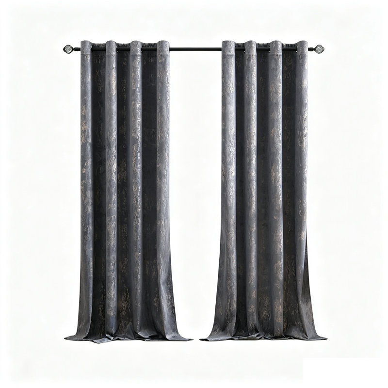 Velvet Blackout Curtain Panel Pair