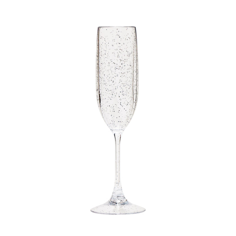 Flûte en plastique 6 oz. Selina, Argent