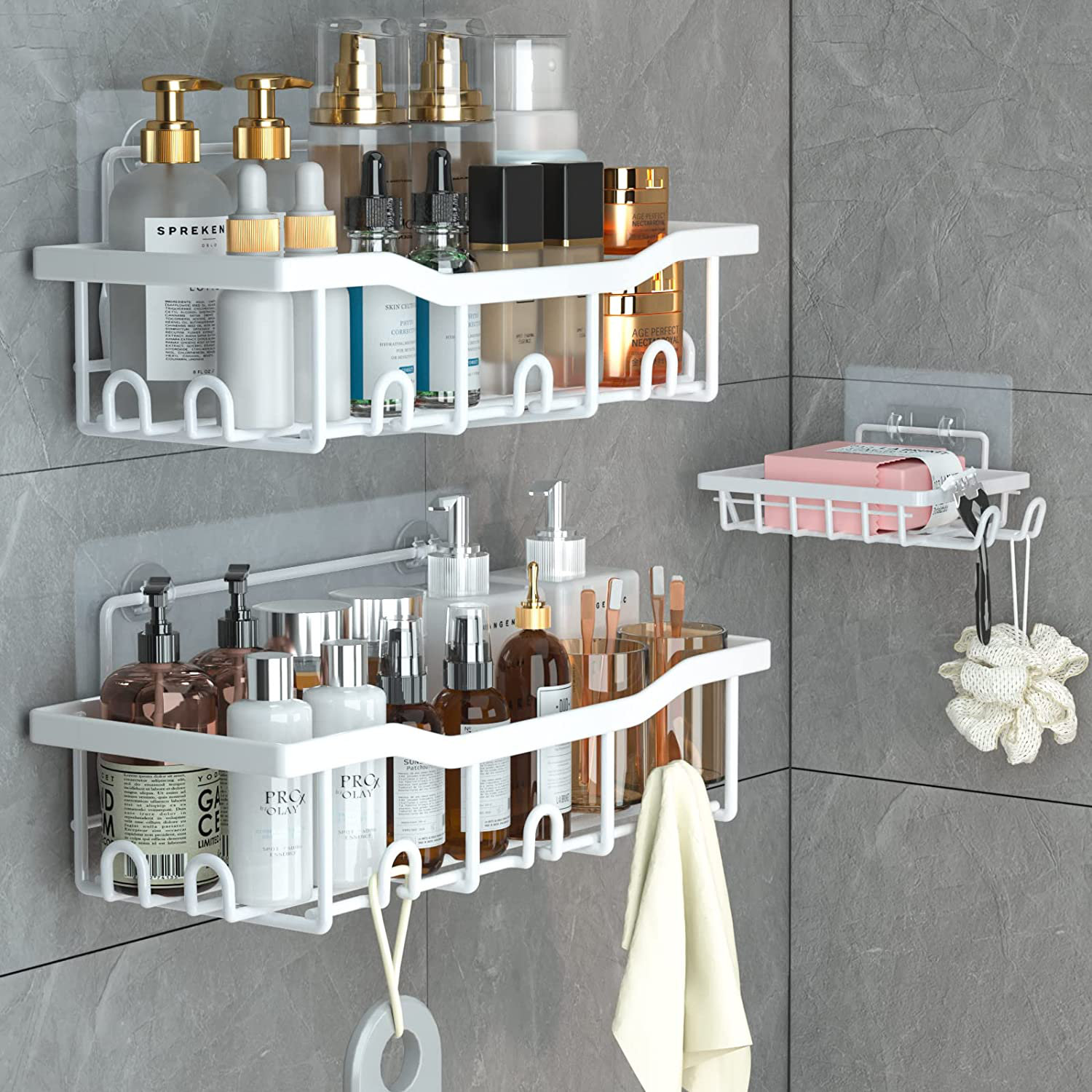 Hot Bathroom Shelves, Bathroom Glass Corner Shelf Wall Mounted ,Tempered  Glass Shelf for Storing Shower Gel/Soap - AliExpress