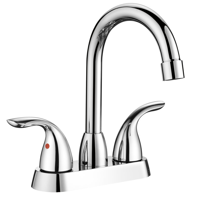Robinet de lavabo pour salle de bain 11,83 po, Argent argent