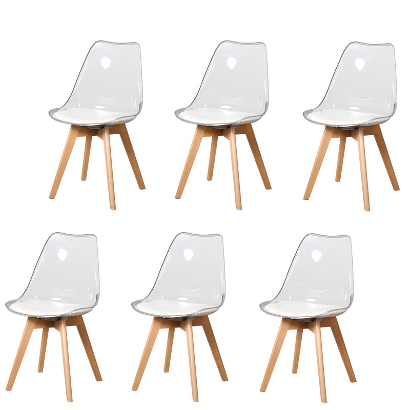 42.5cm H Leather Upholstered Full Back Side Chair, White