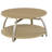 Dacre Round Engineered Wood Top Coffee Table Greige-923057580