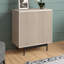 Armoire d'appoint rectangulaire blanche cannelée de 28 po de large Whitman-1795072401