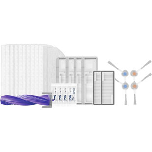 Narwal Freo X Plus Ultra Robot Vacuum Cleaner Accessory Pack - Replacement Roller Brush, Side Brushes, Filters, Mop Pads and Dust Bags - Washable and Disposable Parts Kit