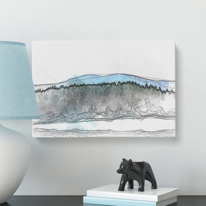 Fir Tree Forest In Abstract - Wrapped Canvas Print, 50cm H x 76cm W