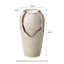 Fontaine sur pied en céramique texturée 28,25 "avec pompe et lumière DEL (KD)-300271192