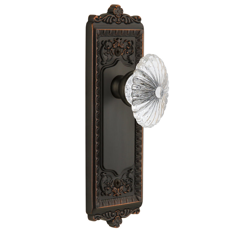 Poignée de porte Grandeur Windsor, Bronze intemporel, 2-3/4"