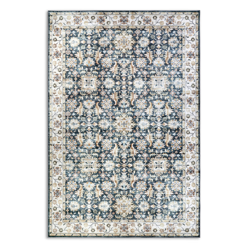 Saveh Oriental Machine Woven Area Rug, Rectangular 200 x 290cm