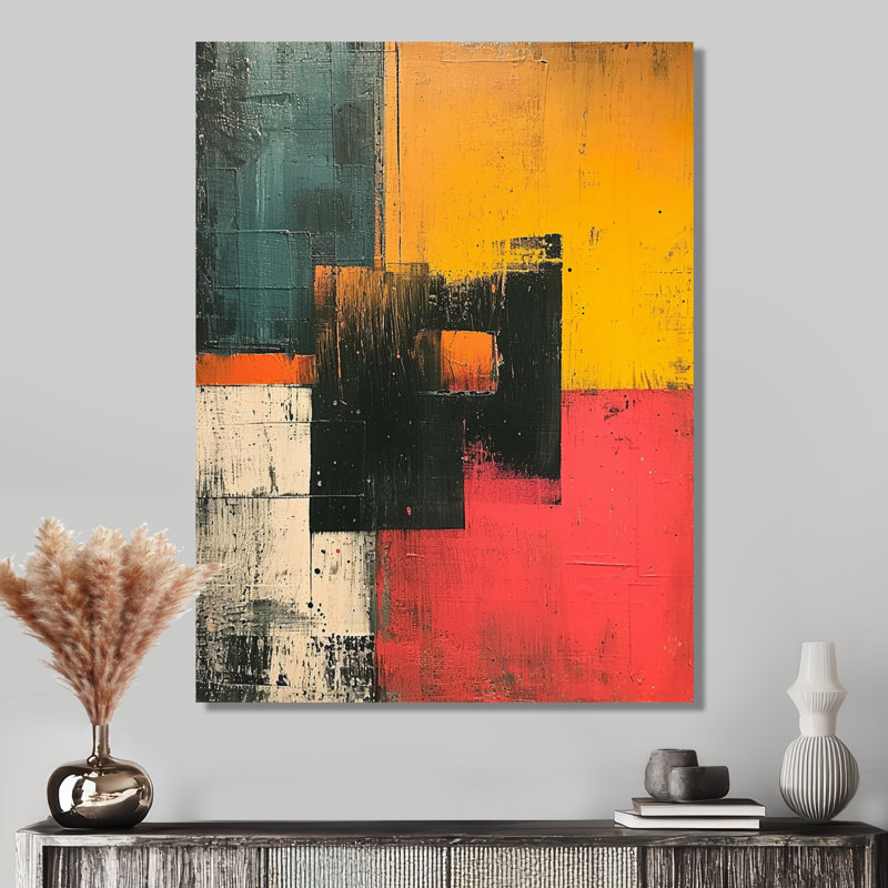 Portail mystique coucher de soleil - impression abstraite murale, salon, Toile tendue, H 32 po x l 24 po x P 1 po